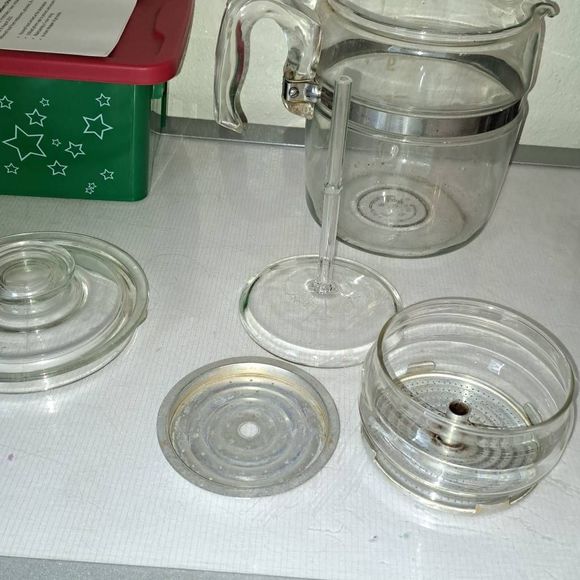 Pyrex Kitchen Vintage Pyrex Flameware 9 Cup Percolator Clear Glass